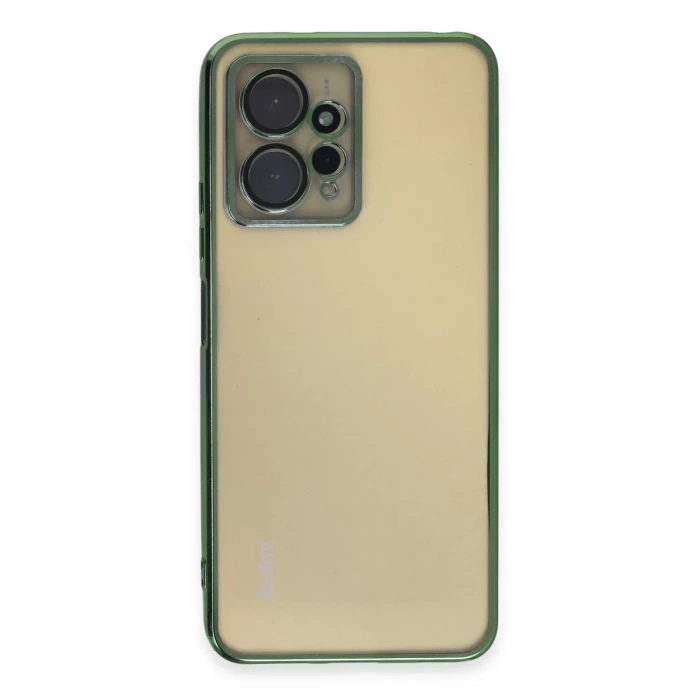 Xiaomi Redmi Note 12 4G Kılıf Lensli Silikon - Yeşil
