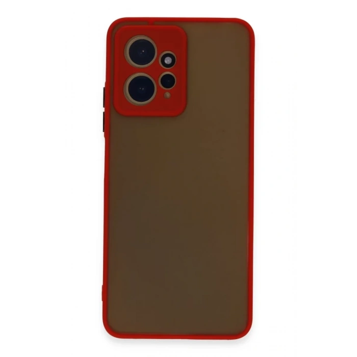 Xiaomi Redmi Note 12 4G Kılıf Montreal Silikon Kapak - Kırmızı