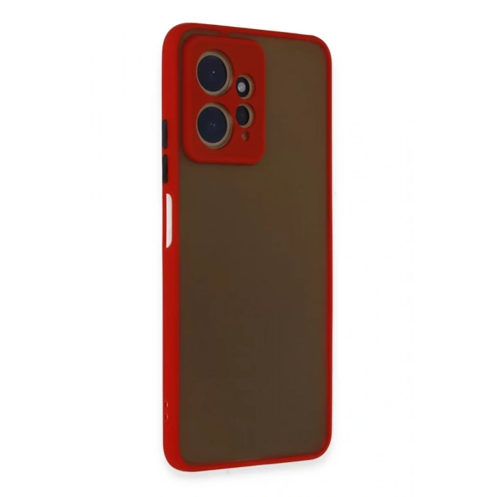 Xiaomi Redmi Note 12 4G Kılıf Montreal Silikon Kapak - Kırmızı