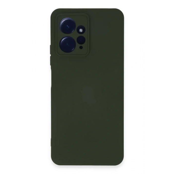 Xiaomi Redmi Note 12 4G Kılıf Nano içi Kadife Silikon - Koyu Yeşil