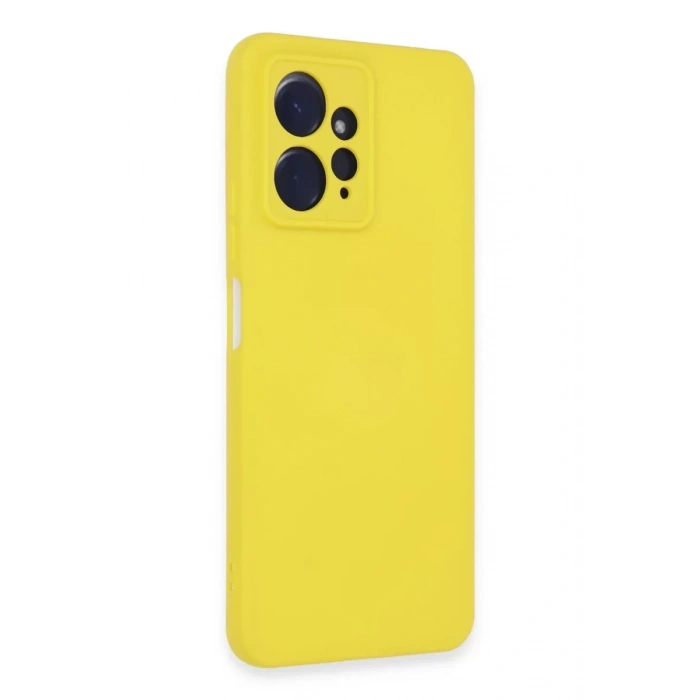 Xiaomi Redmi Note 12 4G Kılıf Nano içi Kadife Silikon - Sarı