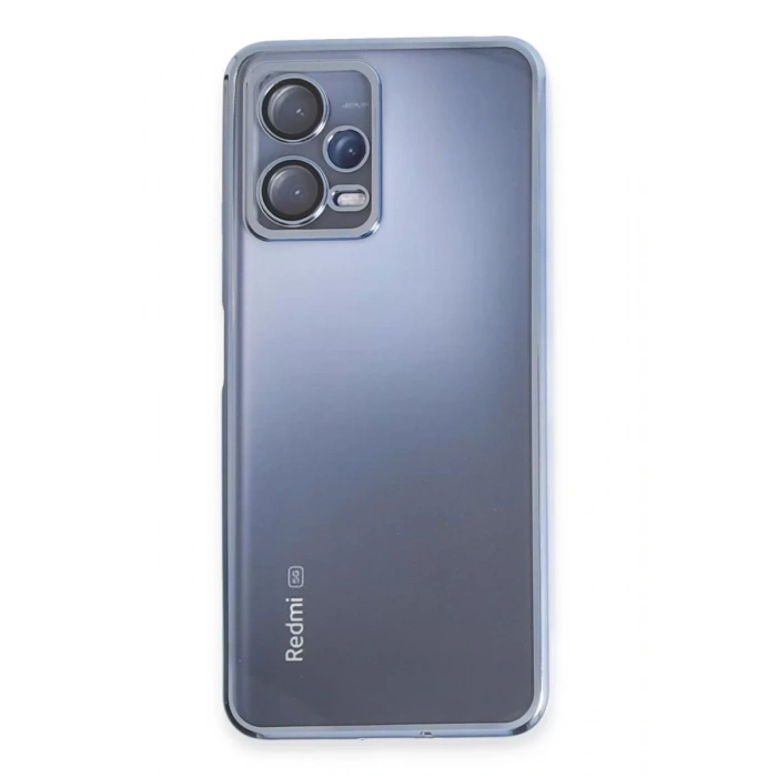 Xiaomi Redmi Note 12 5G Kılıf Lensli Silikon - Açık Mavi