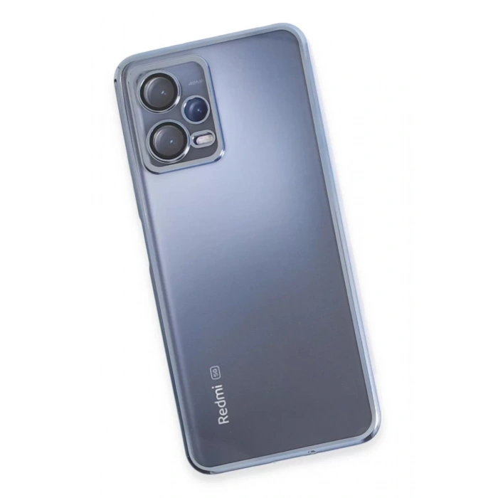 Xiaomi Redmi Note 12 5G Kılıf Lensli Silikon - Açık Mavi