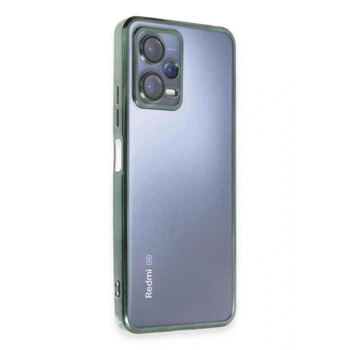 Xiaomi Redmi Note 12 5G Kılıf Lensli Silikon - Yeşil