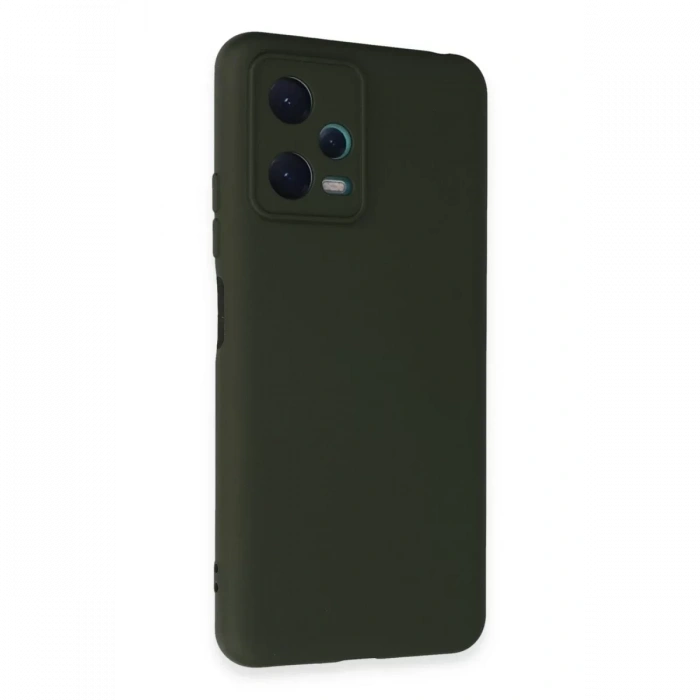 Xiaomi Redmi Note 12 5G Kılıf Nano içi Kadife Silikon - Koyu Yeşil