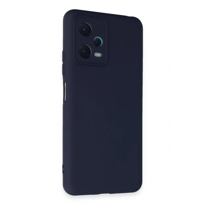 Xiaomi Redmi Note 12 5G Kılıf Nano içi Kadife Silikon - Lacivert