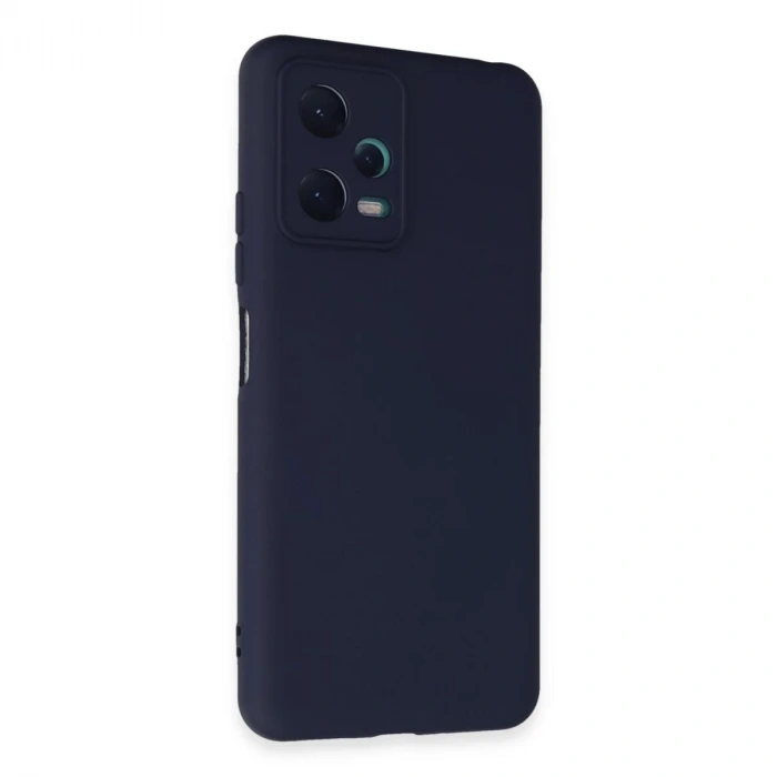 Xiaomi Redmi Note 12 5G Kılıf Nano içi Kadife Silikon - Lacivert