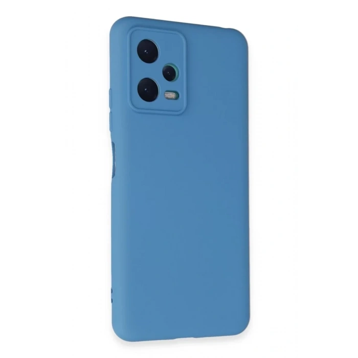 Xiaomi Redmi Note 12 5G Kılıf Nano içi Kadife Silikon - Mavi