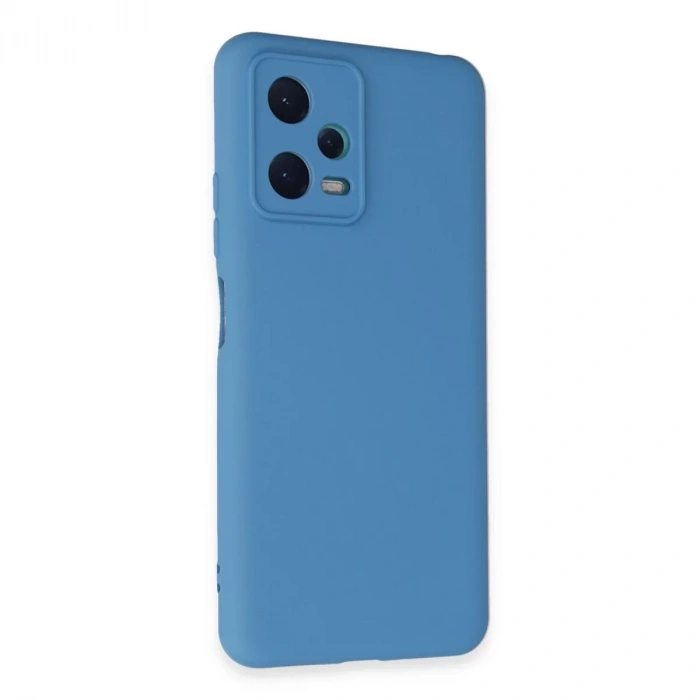 Xiaomi Redmi Note 12 5G Kılıf Nano içi Kadife Silikon - Mavi