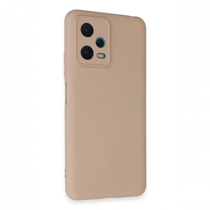 Xiaomi Redmi Note 12 5G Kılıf Nano içi Kadife Silikon - Pudra