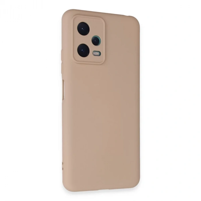 Xiaomi Redmi Note 12 5G Kılıf Nano içi Kadife Silikon - Pudra