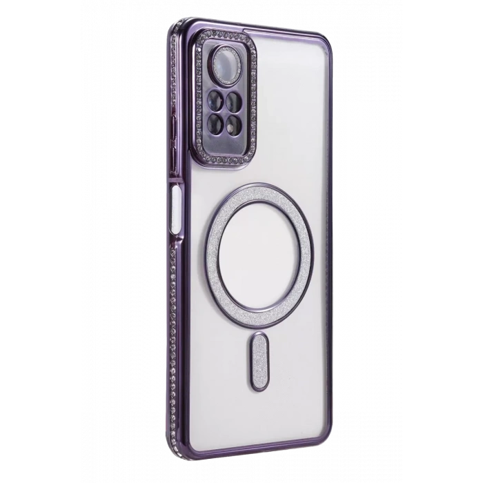 Xiaomi Redmi Note 12 Pro 4G Joke Simli Magneticsafe Kılıf - Derin Mor