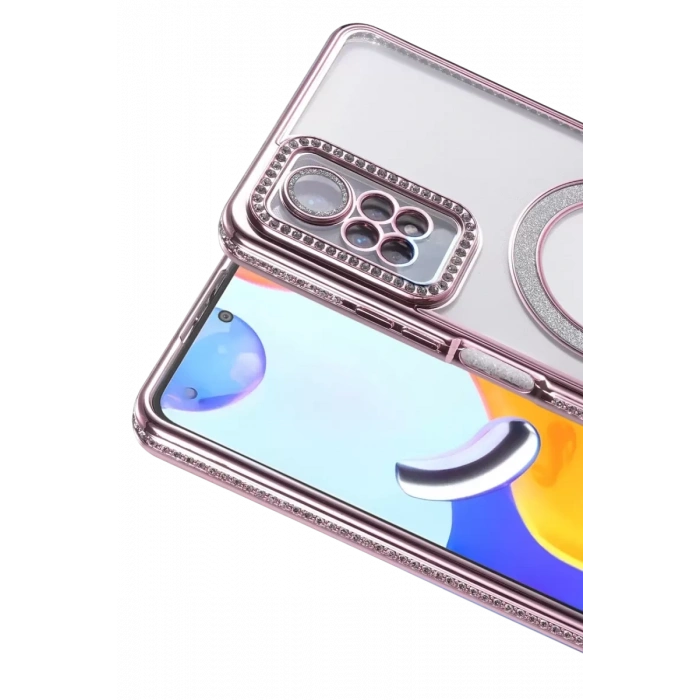Xiaomi Redmi Note 12 Pro 4G Joke Simli Magneticsafe Kılıf - Pembe