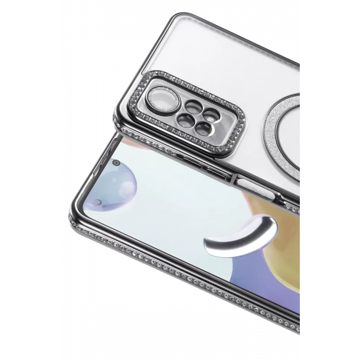 Xiaomi Redmi Note 12 Pro 4G Joke Simli Magneticsafe Kılıf - Siyah