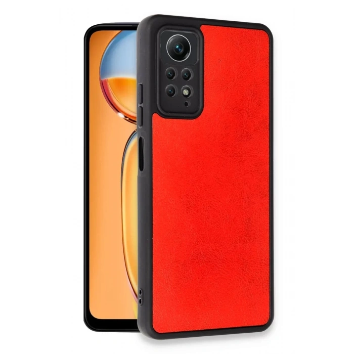 Xiaomi Redmi Note 12 Pro 4G Kılıf Aras Deri Kapak - Kırmızı