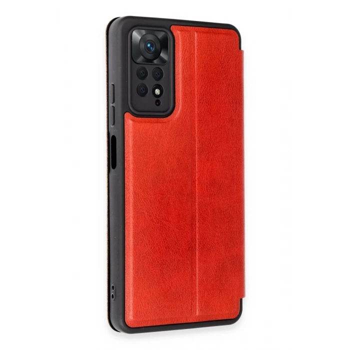 Xiaomi Redmi Note 12 Pro 4G Kılıf Flip Cover - Kırmızı