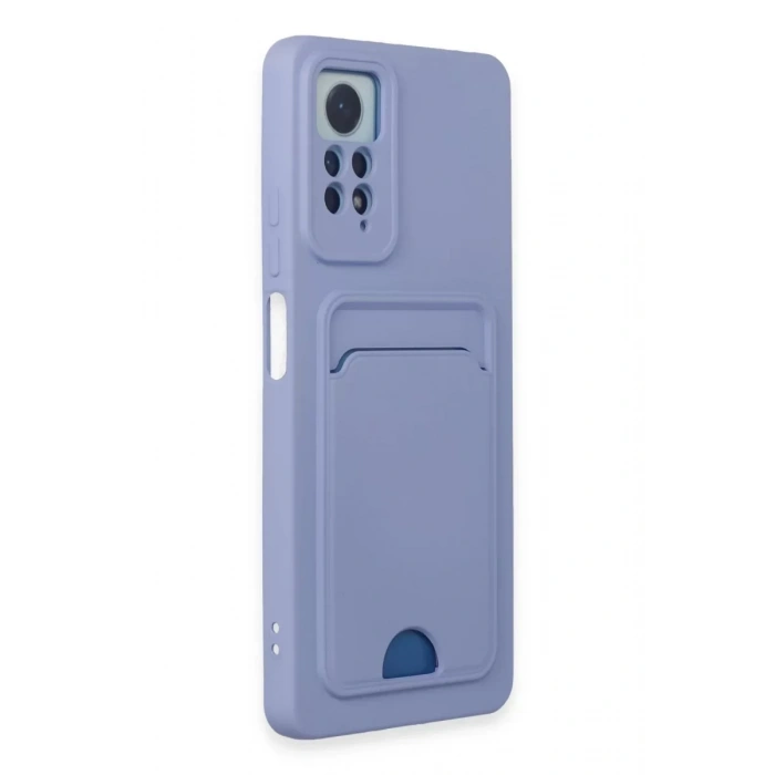 Xiaomi Redmi Note 12 Pro 4G Kılıf Kelvin Kartvizitli Silikon - Lila