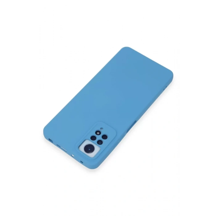 Xiaomi Redmi Note 12 Pro 4G Kılıf Nano içi Kadife Silikon - Mavi