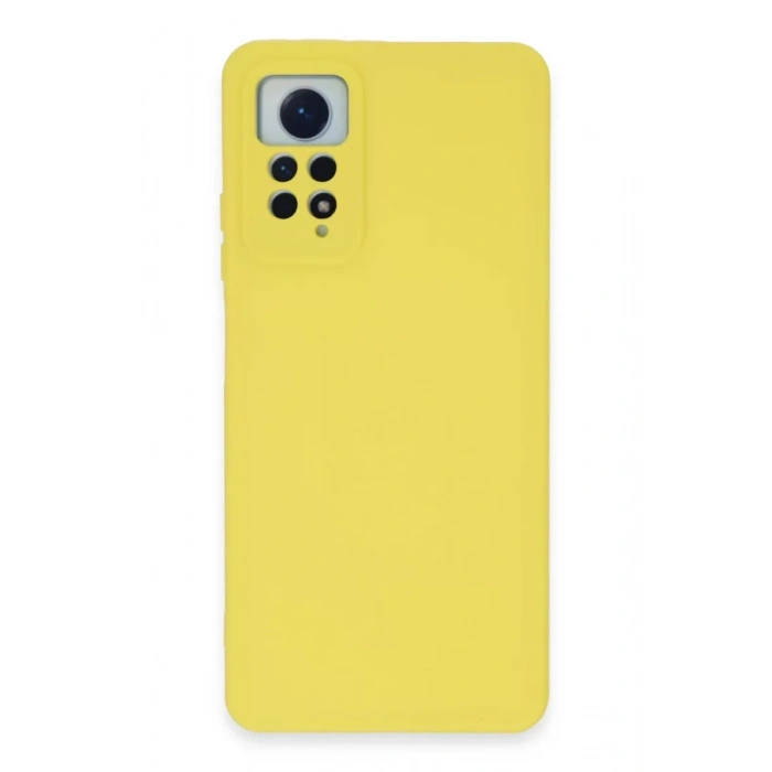 Xiaomi Redmi Note 12 Pro 4G Kılıf Nano içi Kadife Silikon - Sarı
