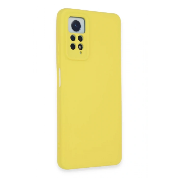 Xiaomi Redmi Note 12 Pro 4G Kılıf Nano içi Kadife Silikon - Sarı