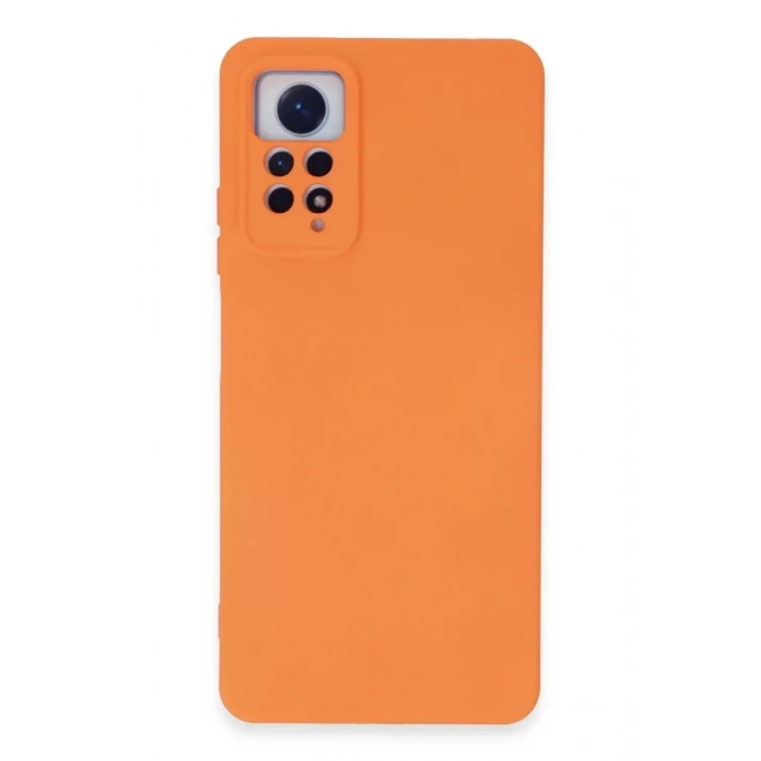 Xiaomi Redmi Note 12 Pro 4G Kılıf Nano içi Kadife Silikon - Turuncu