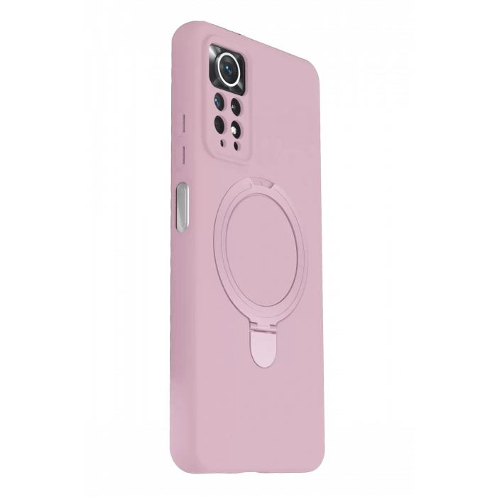 Xiaomi Redmi Note 12 Pro 4G Regal Magsafe Standlı Kapak - Açık Pembe