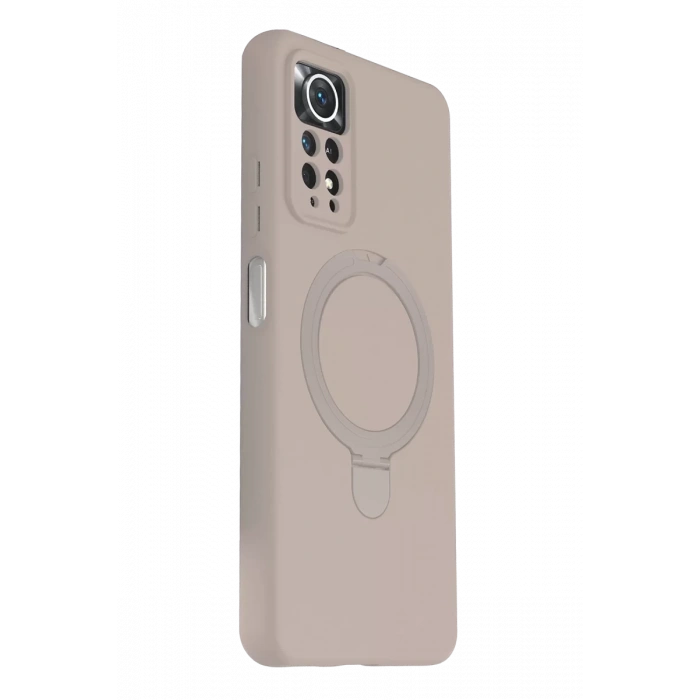 Xiaomi Redmi Note 12 Pro 4G Regal Magsafe Standlı Kapak - Çöl Titanyum