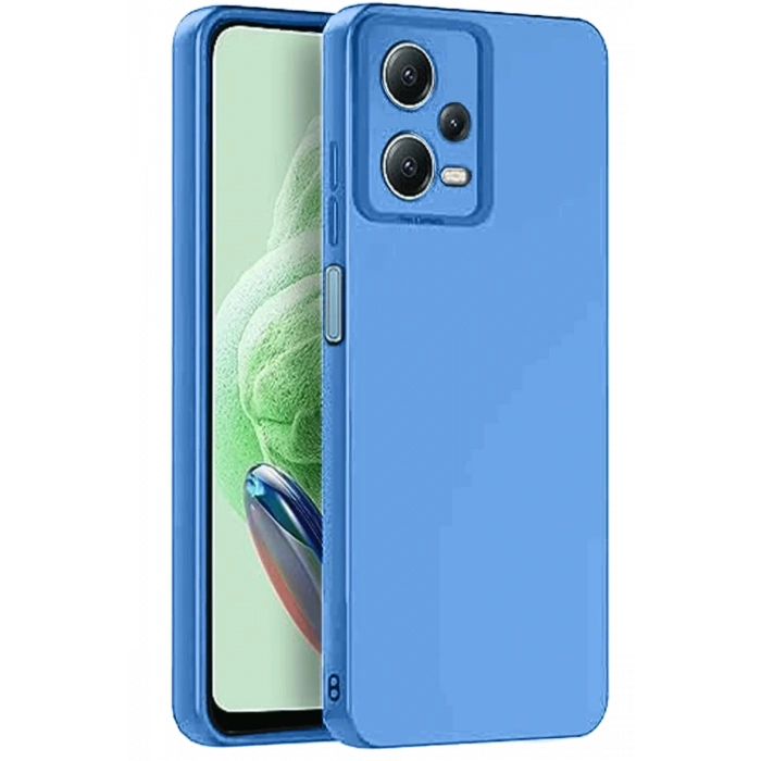 Xiaomi Redmi Note 12 Pro 5G Kılıf Nano içi Kadife Silikon - Mavi