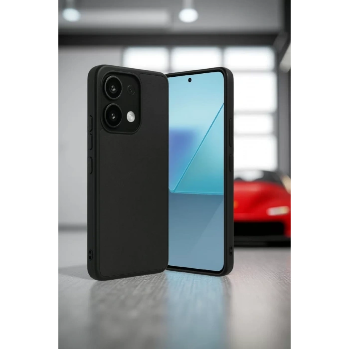 Xiaomi Redmi Note 13 4G Kılıf Aras Deri Kapak - Siyah