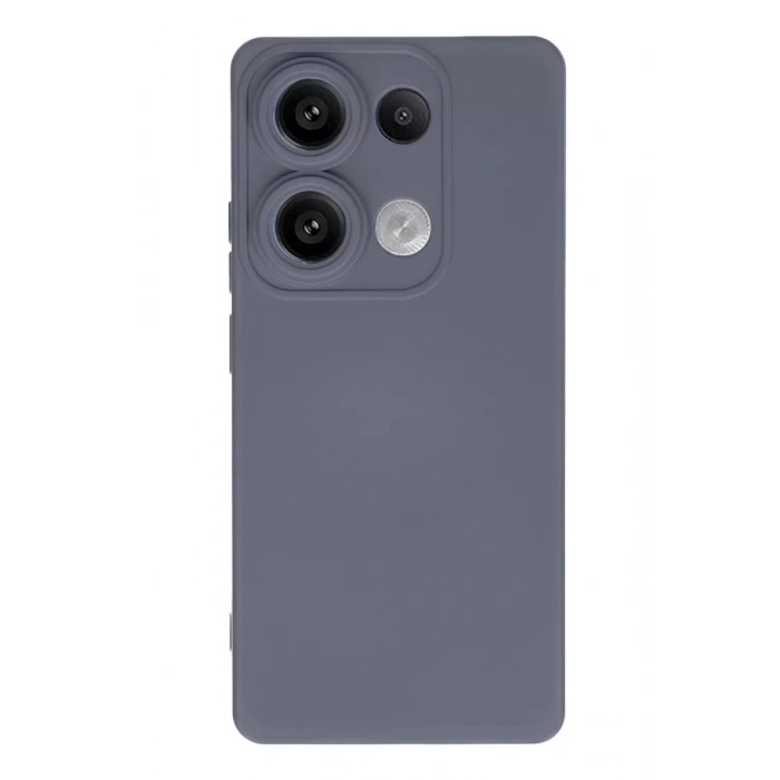 Xiaomi Redmi Note 13 4G Kılıf Nano içi Kadife Silikon - Gri