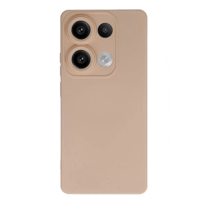 Xiaomi Redmi Note 13 4G Kılıf Nano içi Kadife Silikon - Pudra