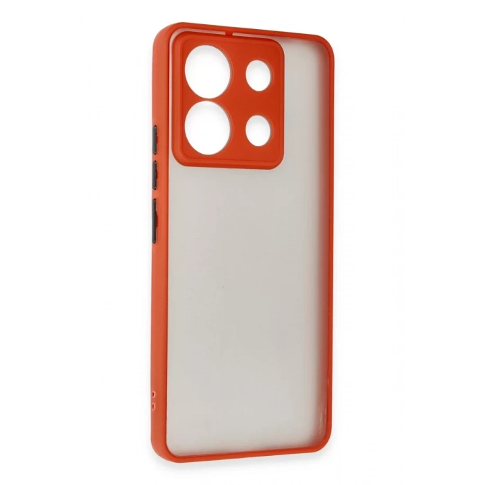 Xiaomi Redmi Note 13 5G Kılıf Montreal Silikon Kapak - Kırmızı