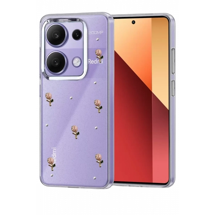 Xiaomi Redmi Note 13 Pro 4G Fiyonk Desenli Kapak - Desen 6