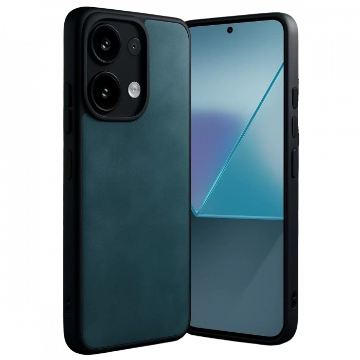 Xiaomi Redmi Note 13 Pro 4G Kılıf Aras Deri Kapak - Koyu Yeşil