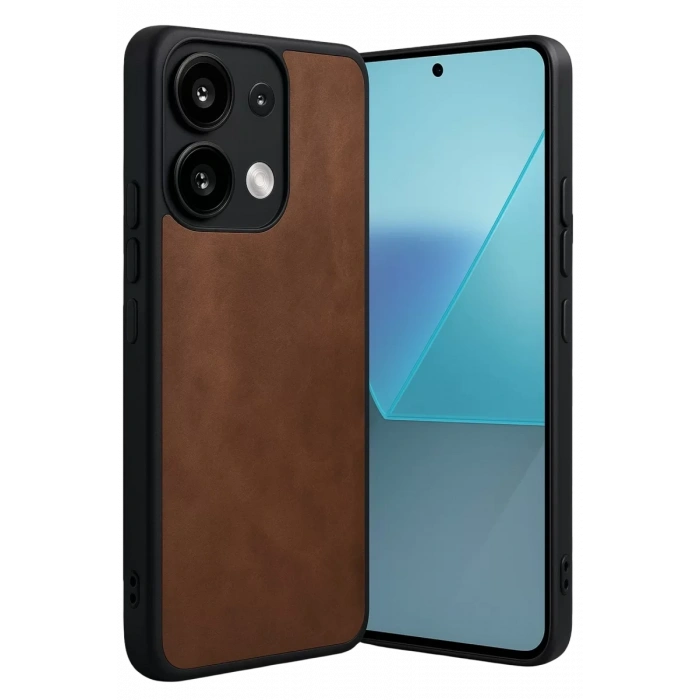 Xiaomi Redmi Note 13 Pro 4G Kılıf Aras Deri Kapak - Taba