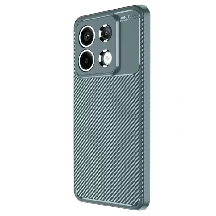 Xiaomi Redmi Note 13 Pro 4G Kılıf Auto Focus Karbon Kapak - Gri