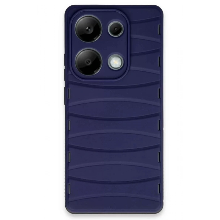 Xiaomi Redmi Note 13 Pro 4G Kılıf Bibercas Silikon Kapak - Lacivert
