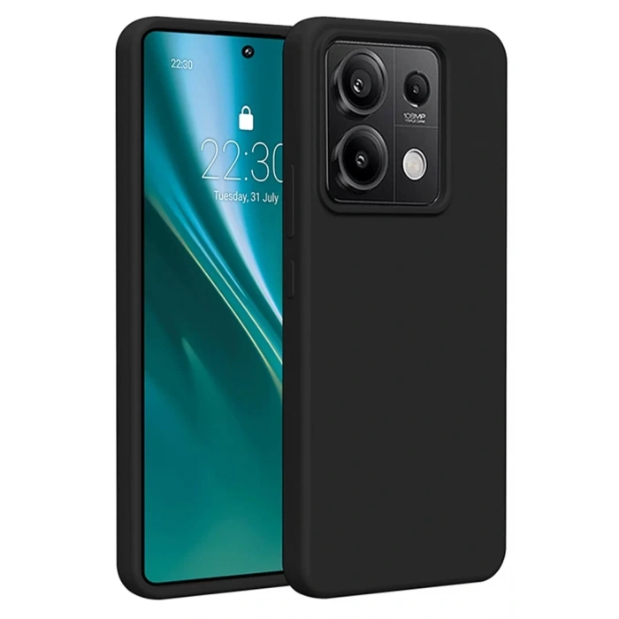Xiaomi Redmi Note 13 Pro 4G Kılıf First Silikon - Siyah