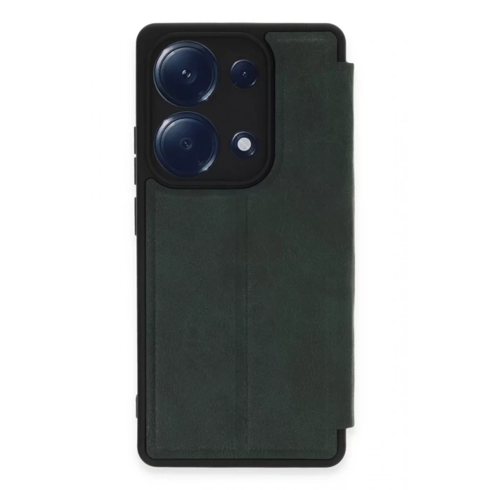 Xiaomi Redmi Note 13 Pro 4G Kılıf Flip Cover - Koyu Yeşil