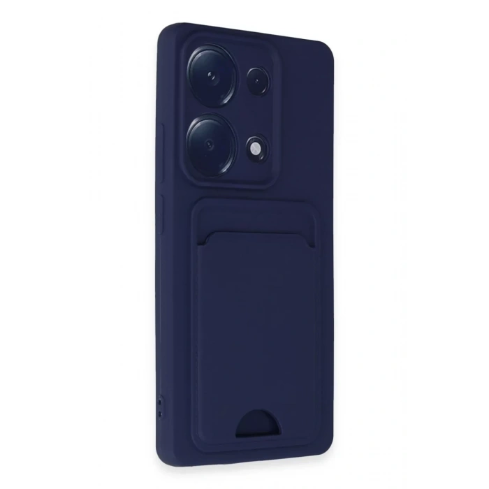 Xiaomi Redmi Note 13 Pro 4G Kılıf Kelvin Kartvizitli Silikon - Lacivert