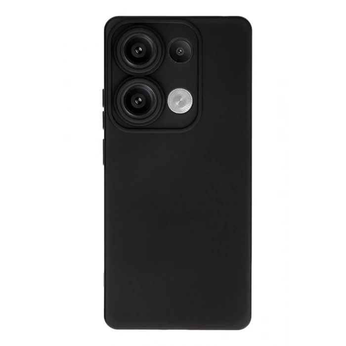 Xiaomi Redmi Note 13 Pro 4G Kılıf Nano içi Kadife Silikon - Siyah