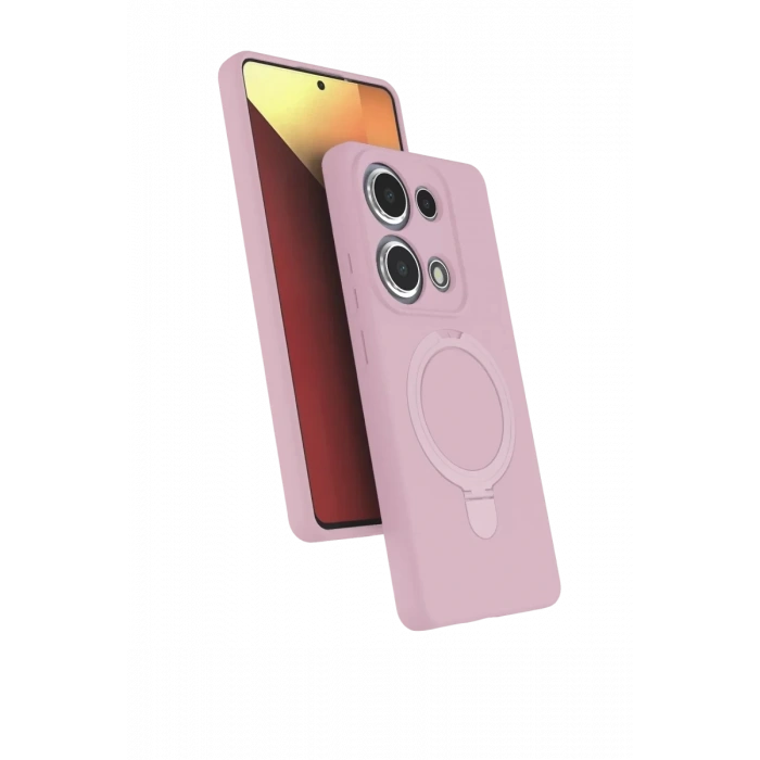 Xiaomi Redmi Note 13 Pro 4G Regal Magsafe Standlı Kapak - Açık Pembe