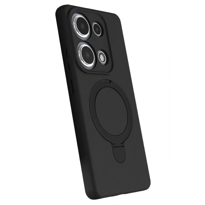 Xiaomi Redmi Note 13 Pro 4G Regal Magsafe Standlı Kapak - Siyah