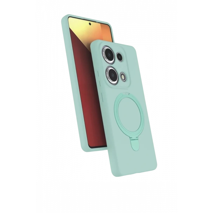 Xiaomi Redmi Note 13 Pro 4G Regal Magsafe Standlı Kapak - Su Yeşili