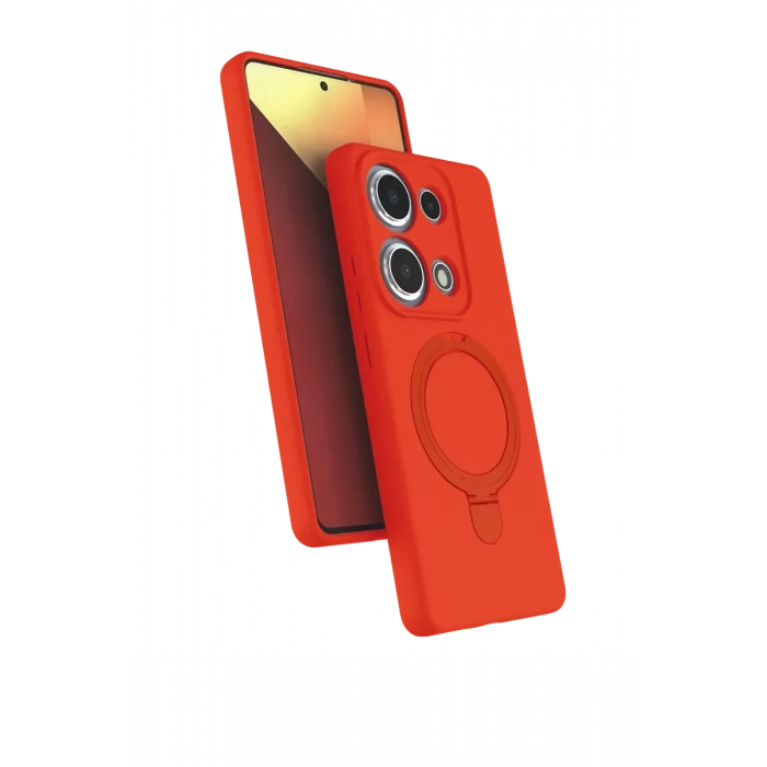 Xiaomi Redmi Note 13 Pro 4G Regal Magsafe Standlı Kapak - Turuncu