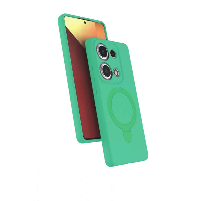 Xiaomi Redmi Note 13 Pro 4G Regal Magsafe Standlı Kapak - Yeşil