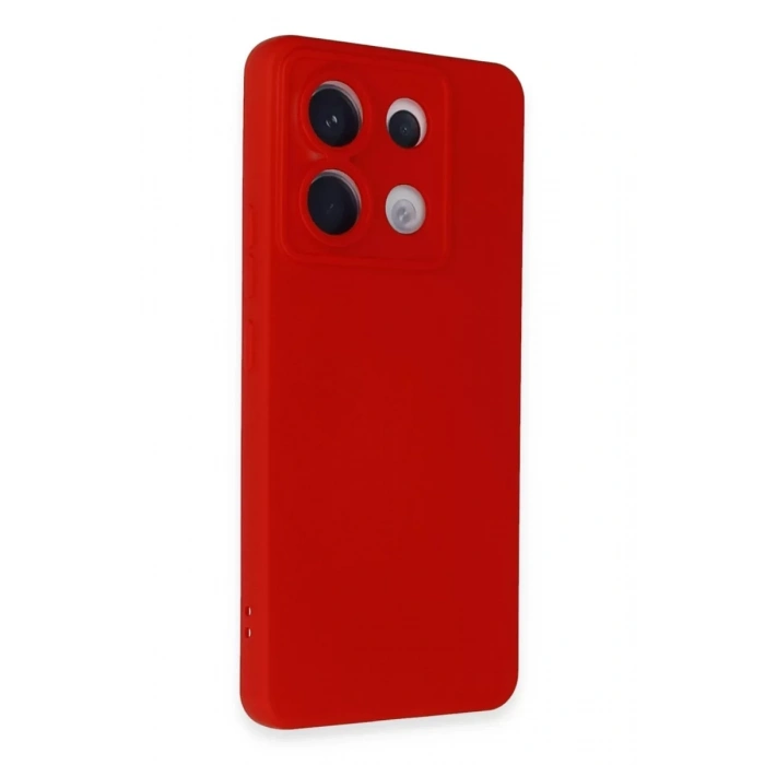 Xiaomi Redmi Note 13 Pro 5G Kılıf Nano içi Kadife Silikon - Kırmızı