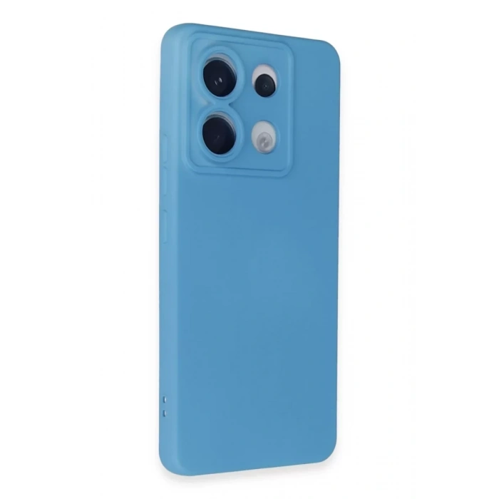 Xiaomi Redmi Note 13 Pro 5G Kılıf Nano içi Kadife Silikon - Mavi