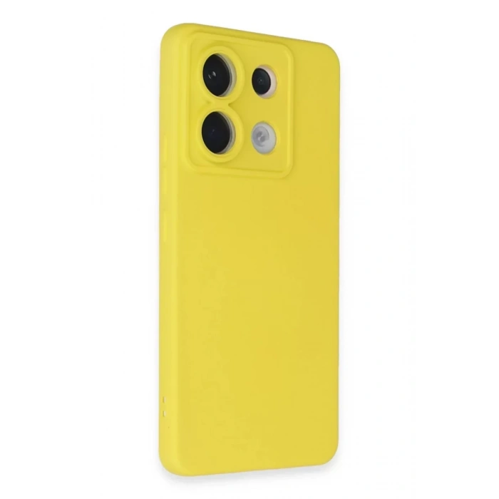 Xiaomi Redmi Note 13 Pro 5G Kılıf Nano içi Kadife Silikon - Sarı