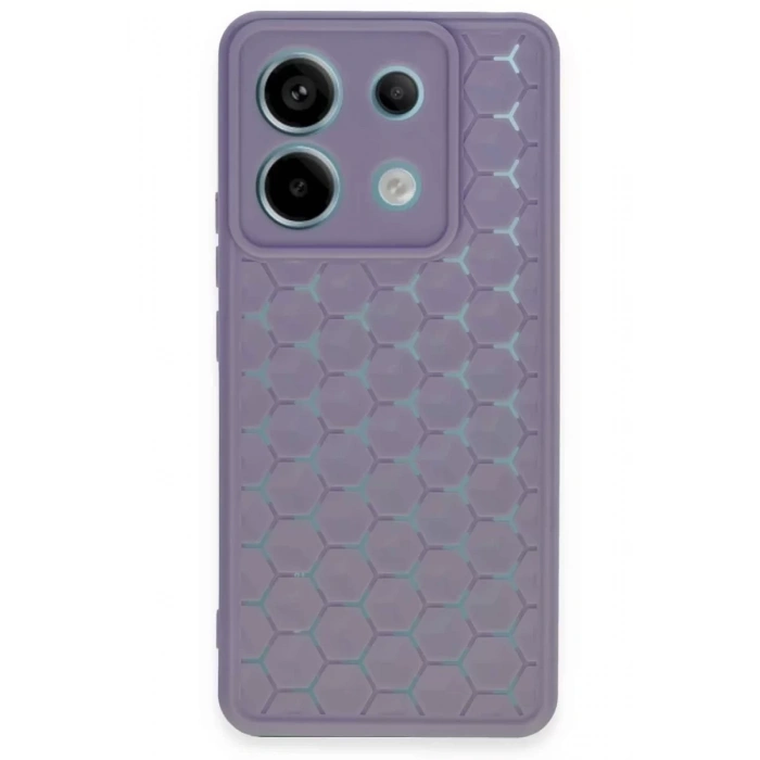 Xiaomi Redmi Note 13 Pro 5G Kılıf Petek Silikon Kapak - Lila